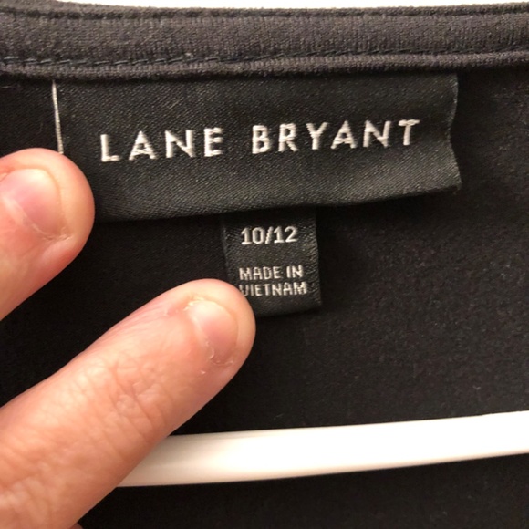 Lane Bryant Black Wrap style Dress size 10/12 - Picture 2 of 3